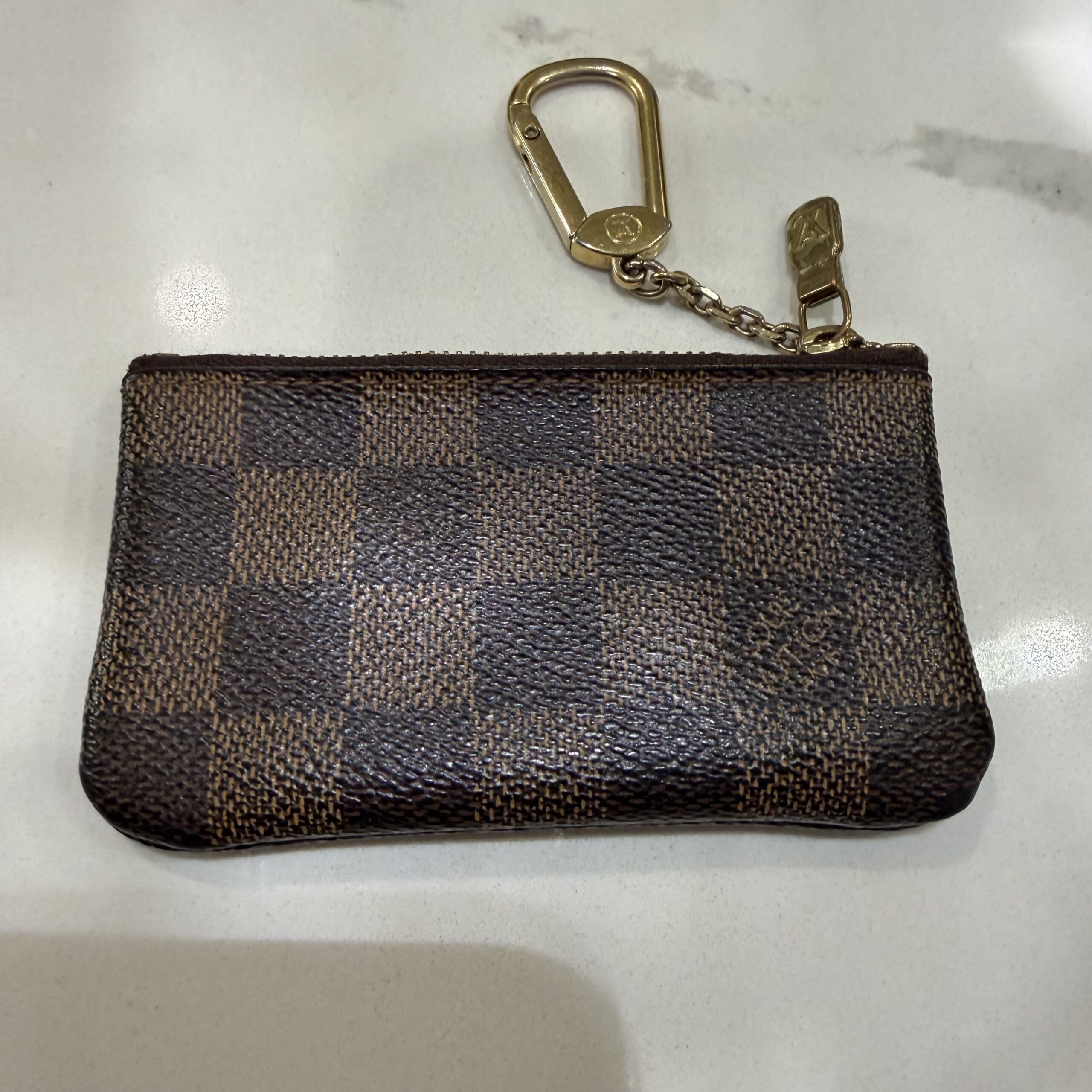 Louis Vuitton Damier Ebene Canvas Key Pouch/Cles - Image 2
