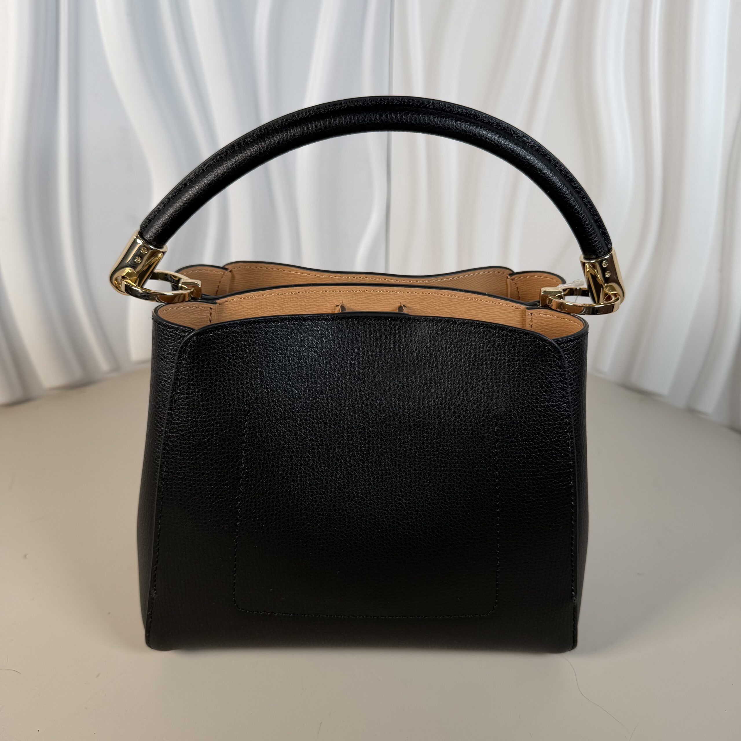 Kate Spade Phoebe Small Top Handle Satchel in Black Refined Grain Leather - Image 2