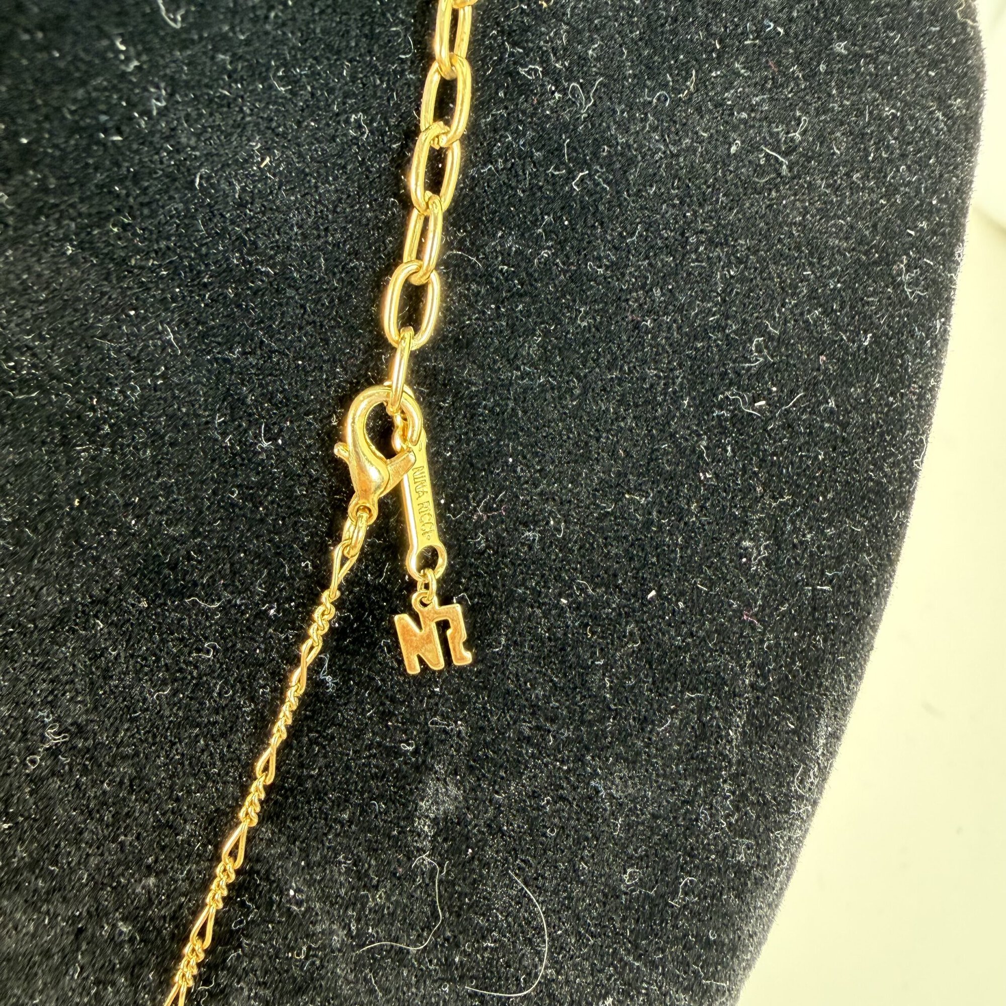 Nina Ricci gold-tone pendant necklace - Image 2