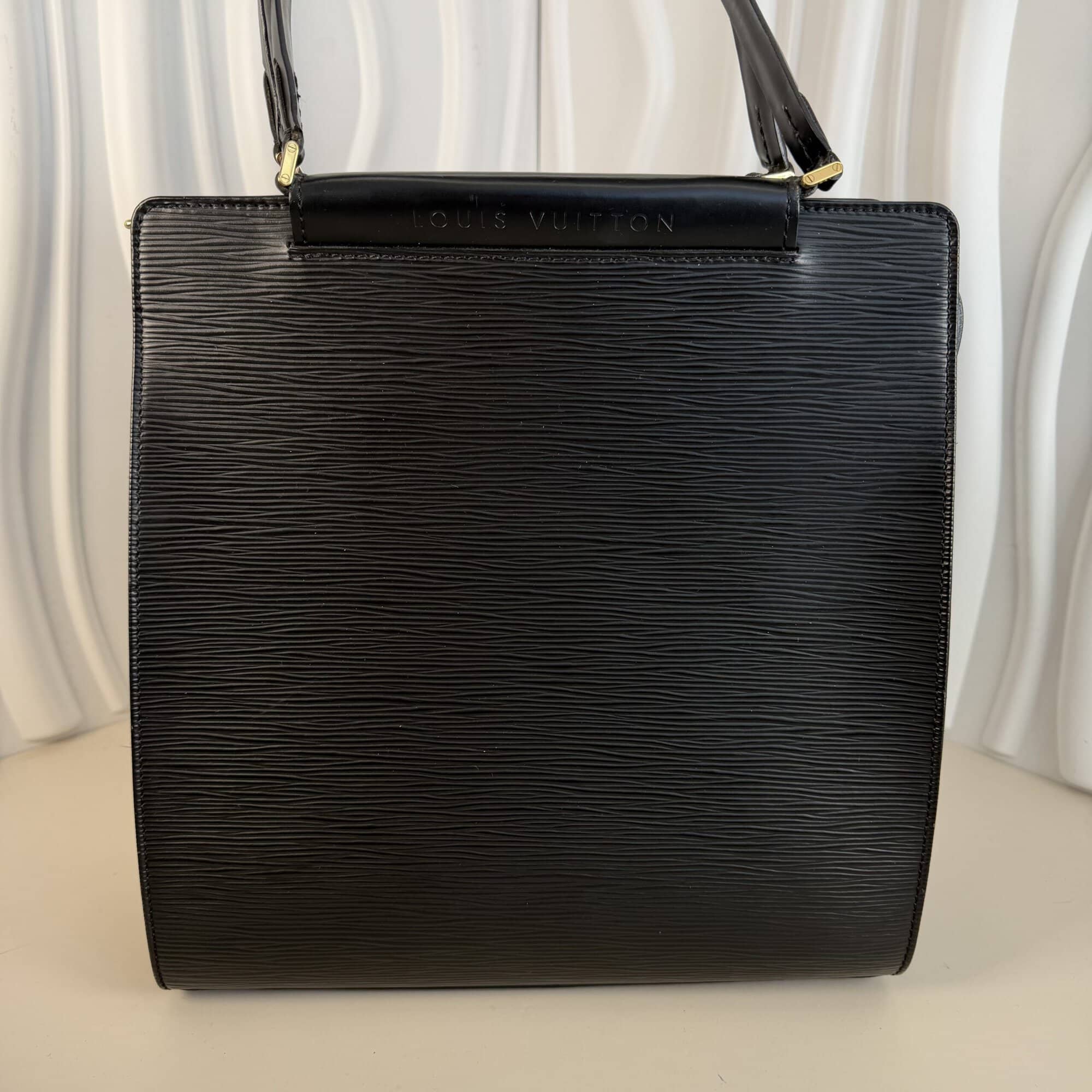 Louis Vuitton Figari MM Handbag – Black Epi Leather - Image 2