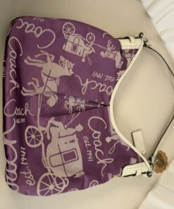 Alternative view of Coach Horse & Carriage Hobo Shoulder Bag.