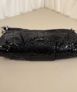 Michael Kors Rare Vintage Metallic Python ID Chain Bag - Image 3