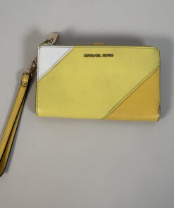 Michael Kors Brown Saffiano Leather Jet Set Continental Zip Wallet