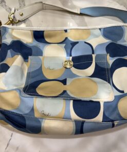 Coach Optic Signature Scarf Print Hobo