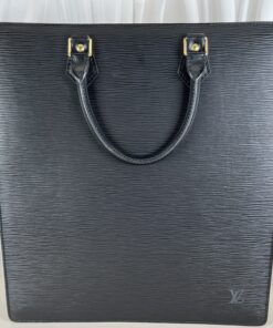 Louis Vuitton Black Epi Leather Sac Plat GM tote