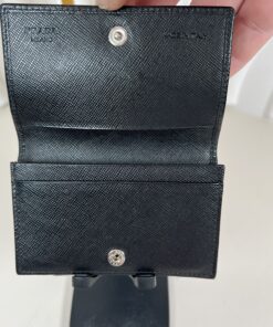 Prada Saffiano Leather Card Holder / Compact Wallet - Image 5