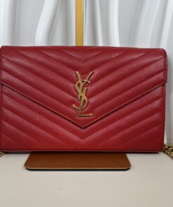 Saint Laurent Cassandre Envelope Wallet on Chain (WOC)