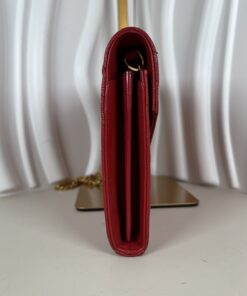 Alternative view of Saint Laurent Cassandre Envelope Wallet on Chain (WOC)