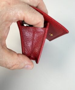 Gucci GG Marmont Pebbled Leather Compact Wallet in Hibiscus Red - Image 5