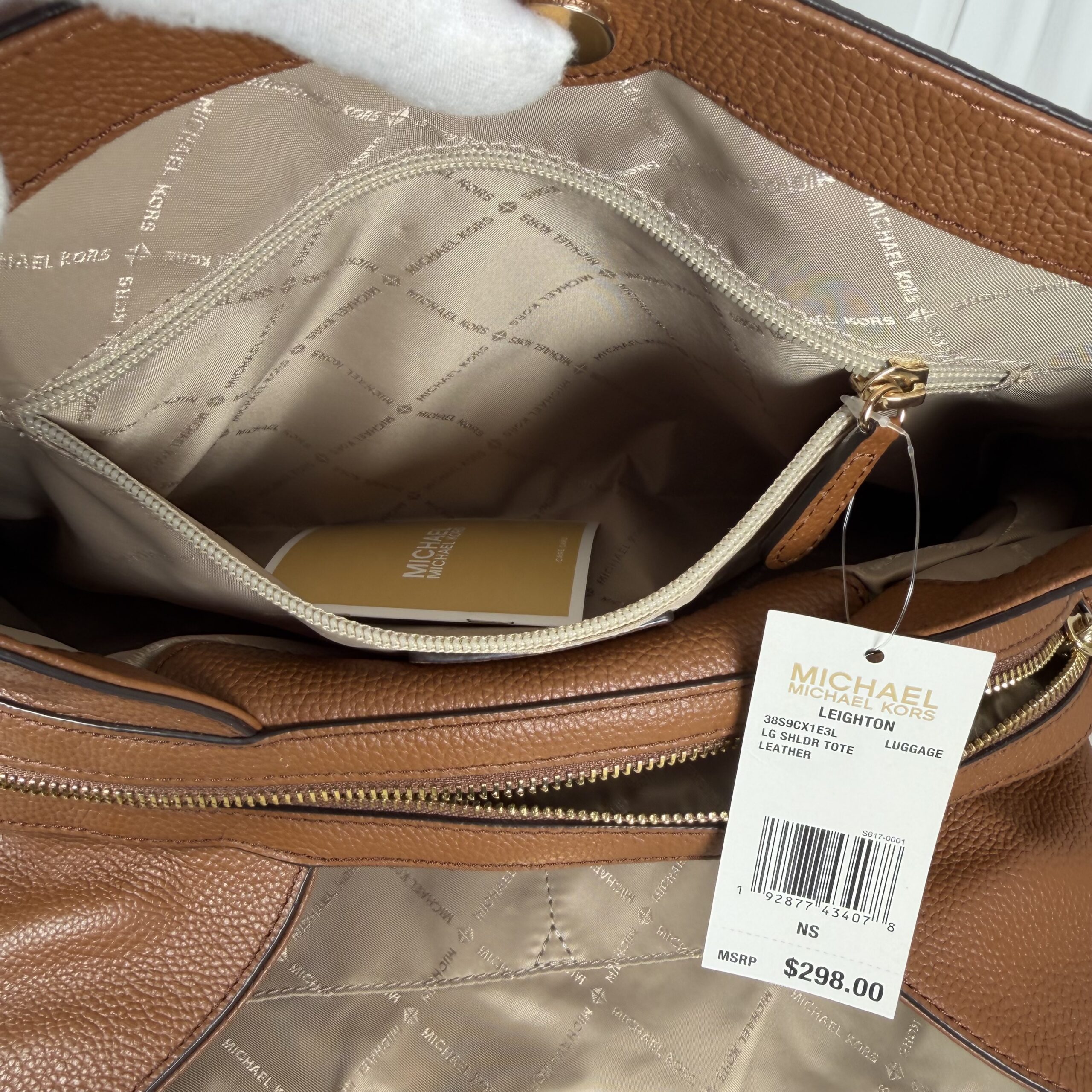 Michael Kors Leighton Large Shoulder Bag NWT - Image 9