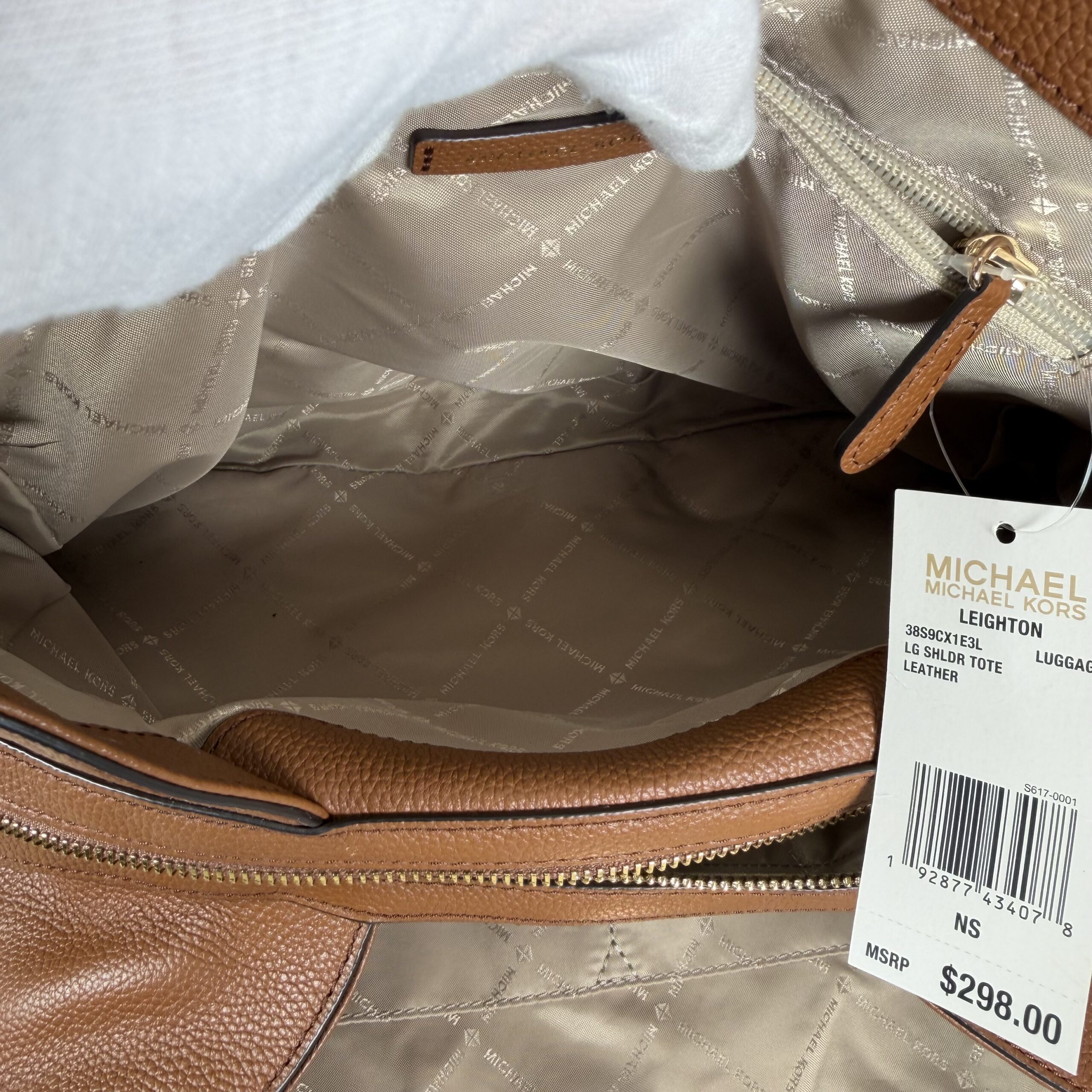 Michael Kors Leighton Large Shoulder Bag NWT - Image 8