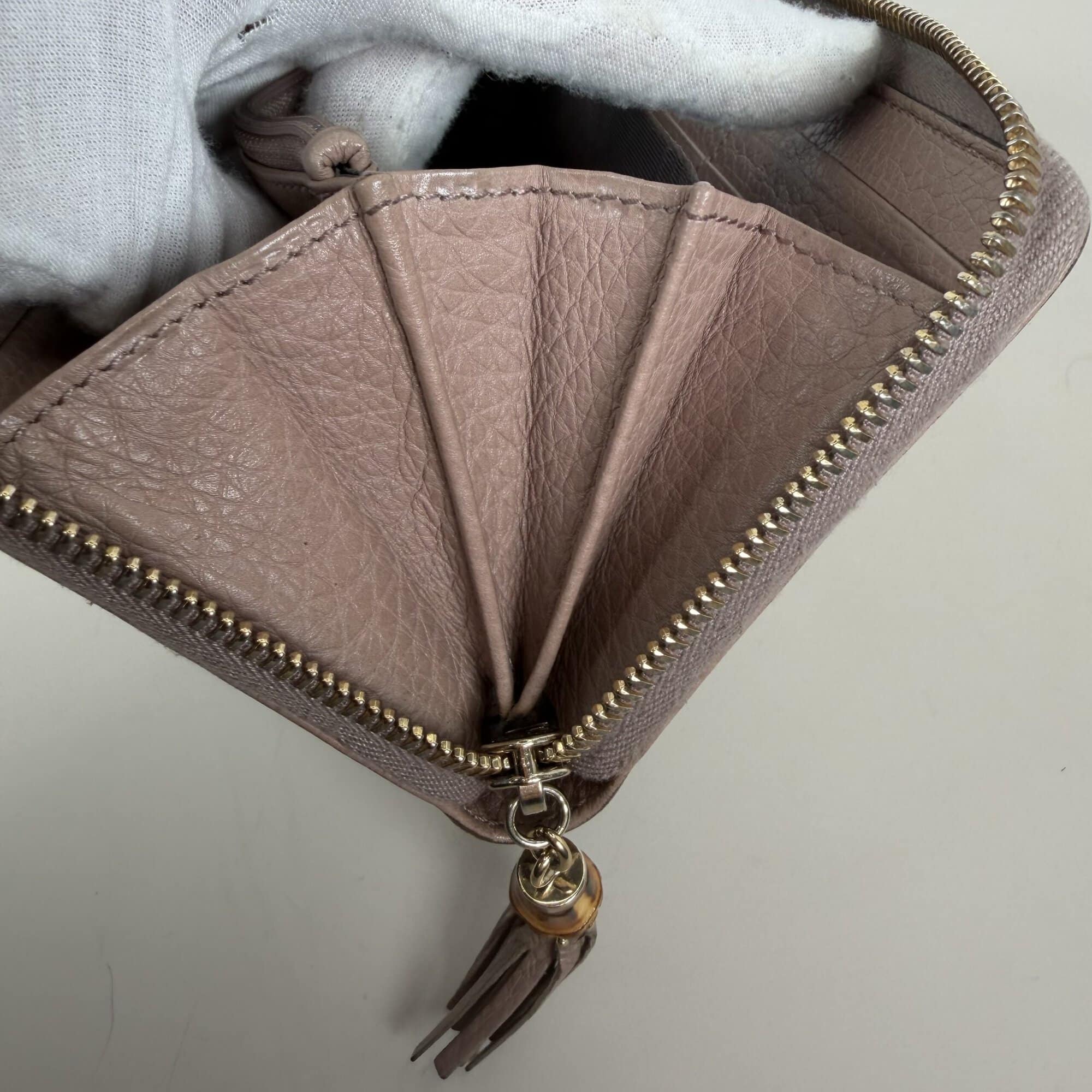 Gucci Bamboo Tassel Zip Around Wallet - Image 6