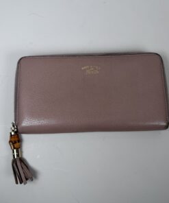 Gucci Bamboo Tassel Zip Around Wallet