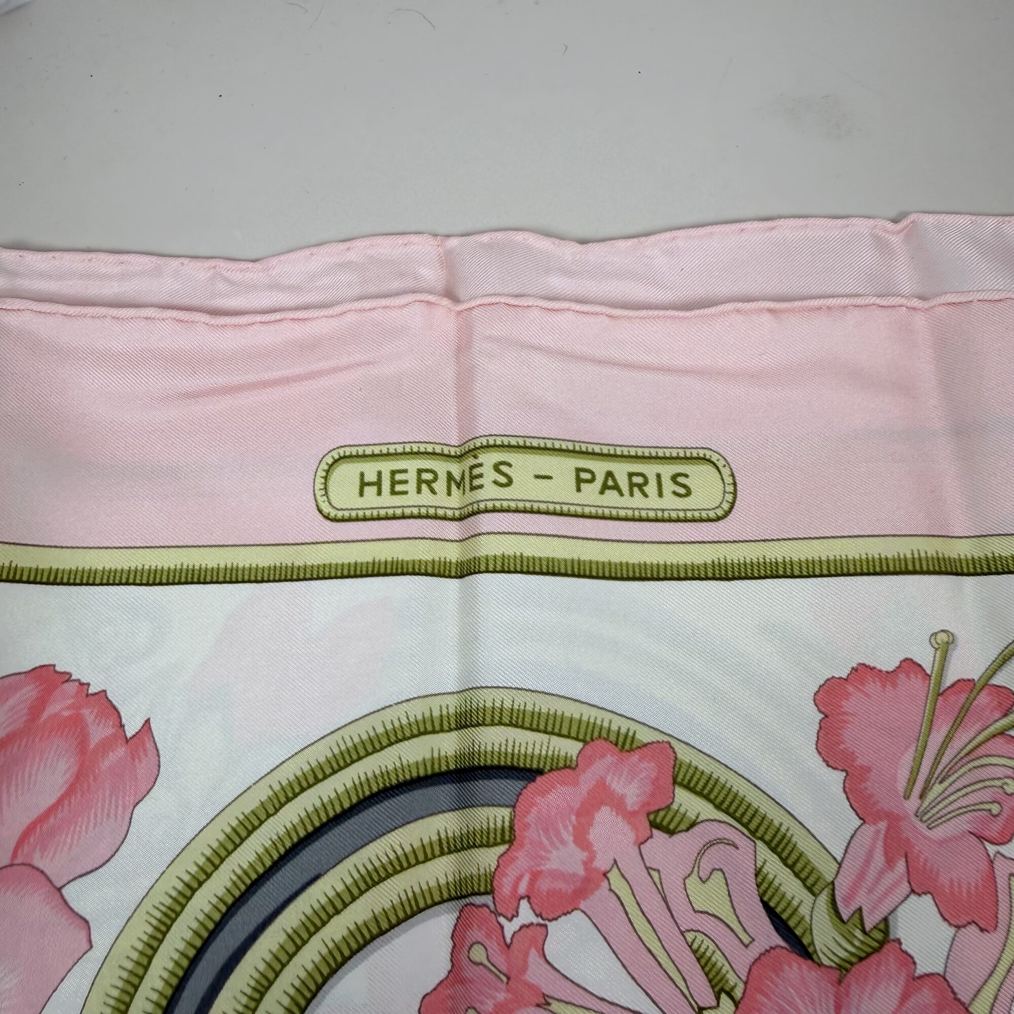 Hermès Vintage "Caraïbes" Silk Carré 90 size 36"x36" - Image 2