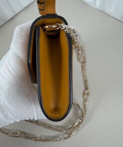 Gucci Zumi Small Shoulder Bag in Mustard Yellow - Image 3