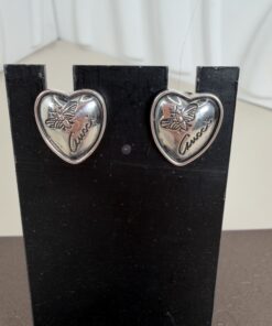 Gucci Heart Butterfly Stud Earrings