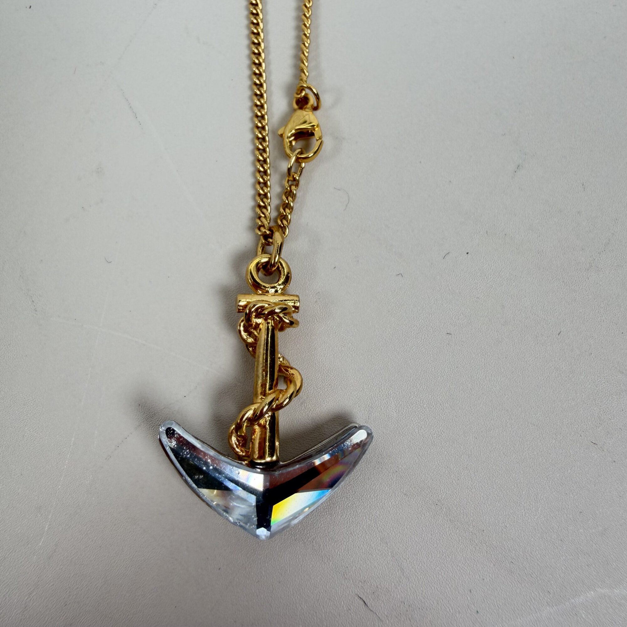Swarovski Crystal Memories Anchor Necklace