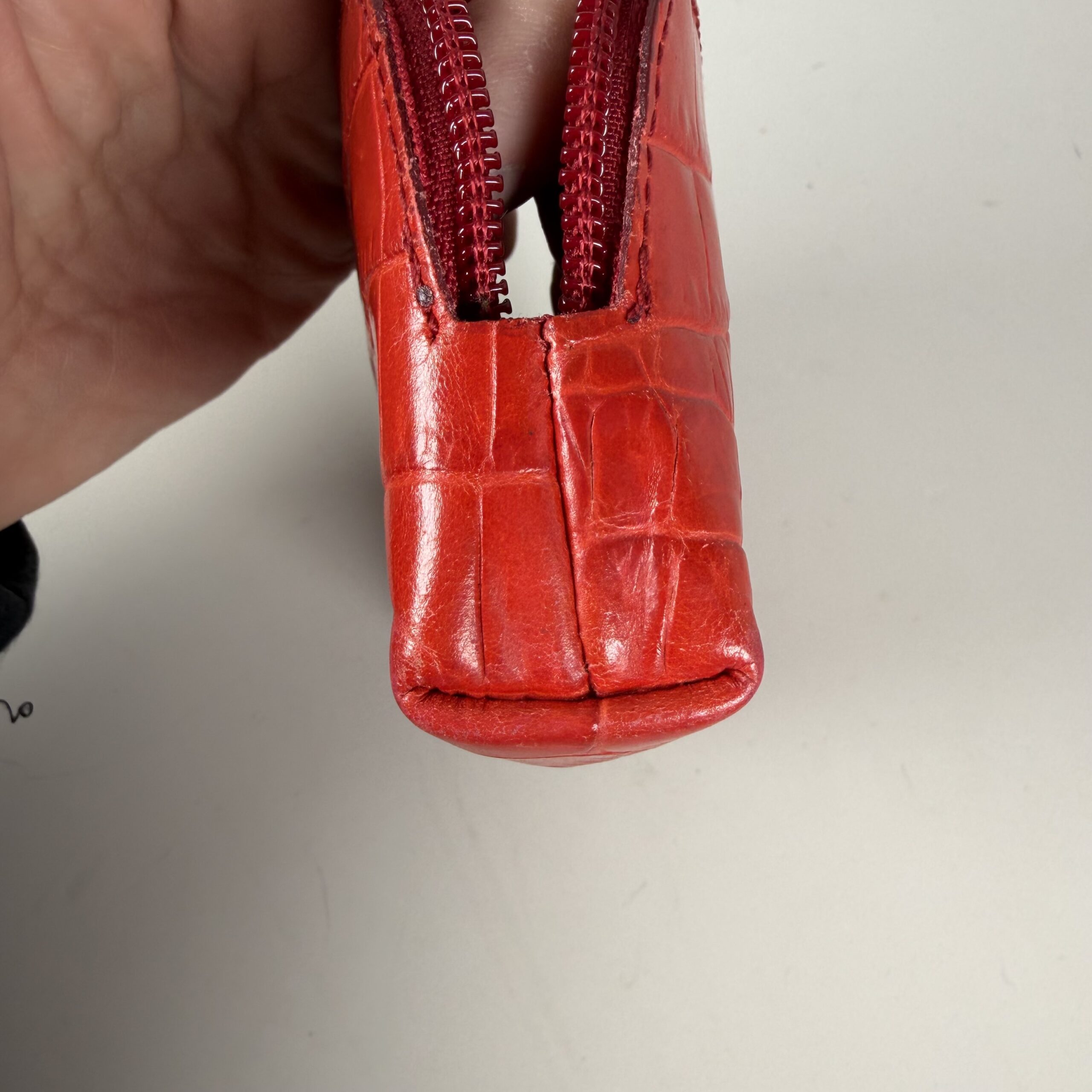 Furla Rittzi Crimson Rêve Crocodile Cosmetic Bag - Image 4