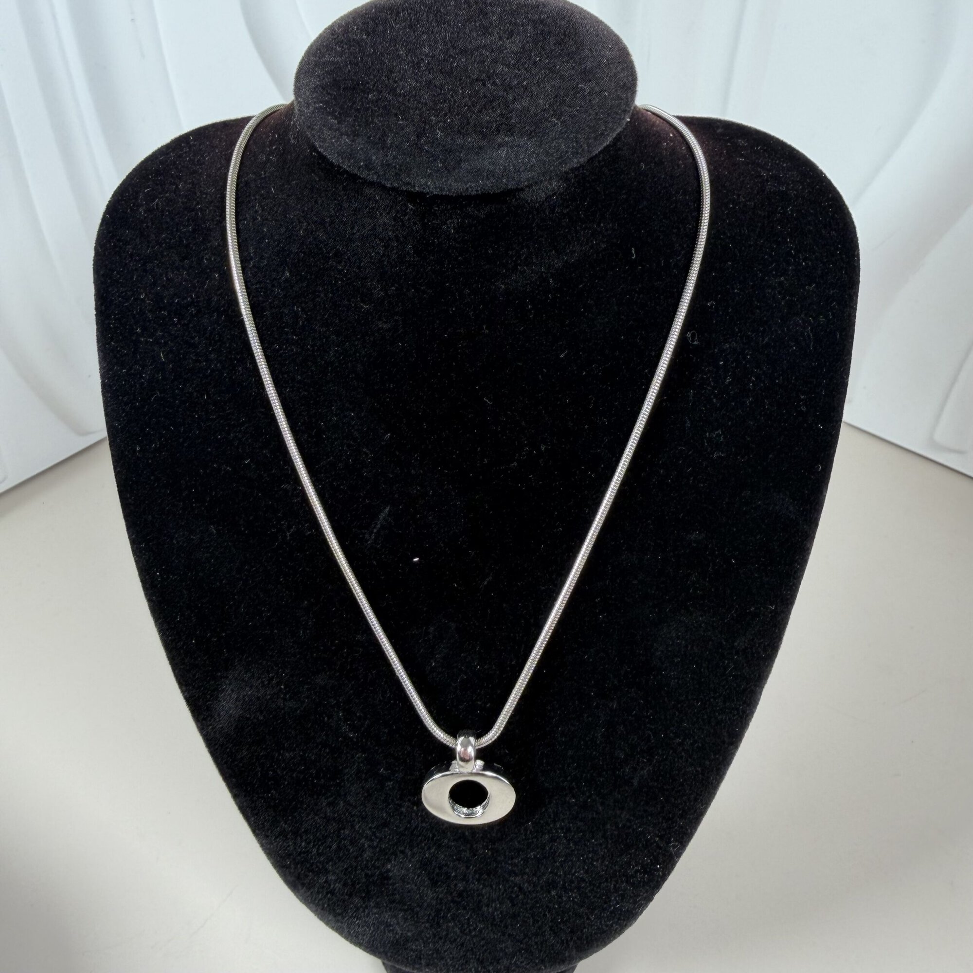 Christian Dior Silver-Tone Orb Pendant Necklace