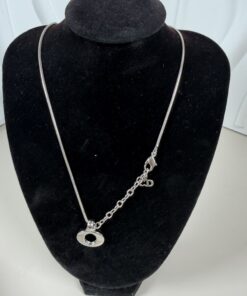 Alternative view of Christian Dior Silver-Tone Orb Pendant Necklace