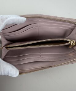 Miu Miu Matelassé Leather Zip-Around Continental Wallet - Pink, additional view 5