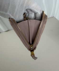Miu Miu Matelassé Leather Zip-Around Continental Wallet - Pink, additional view 7