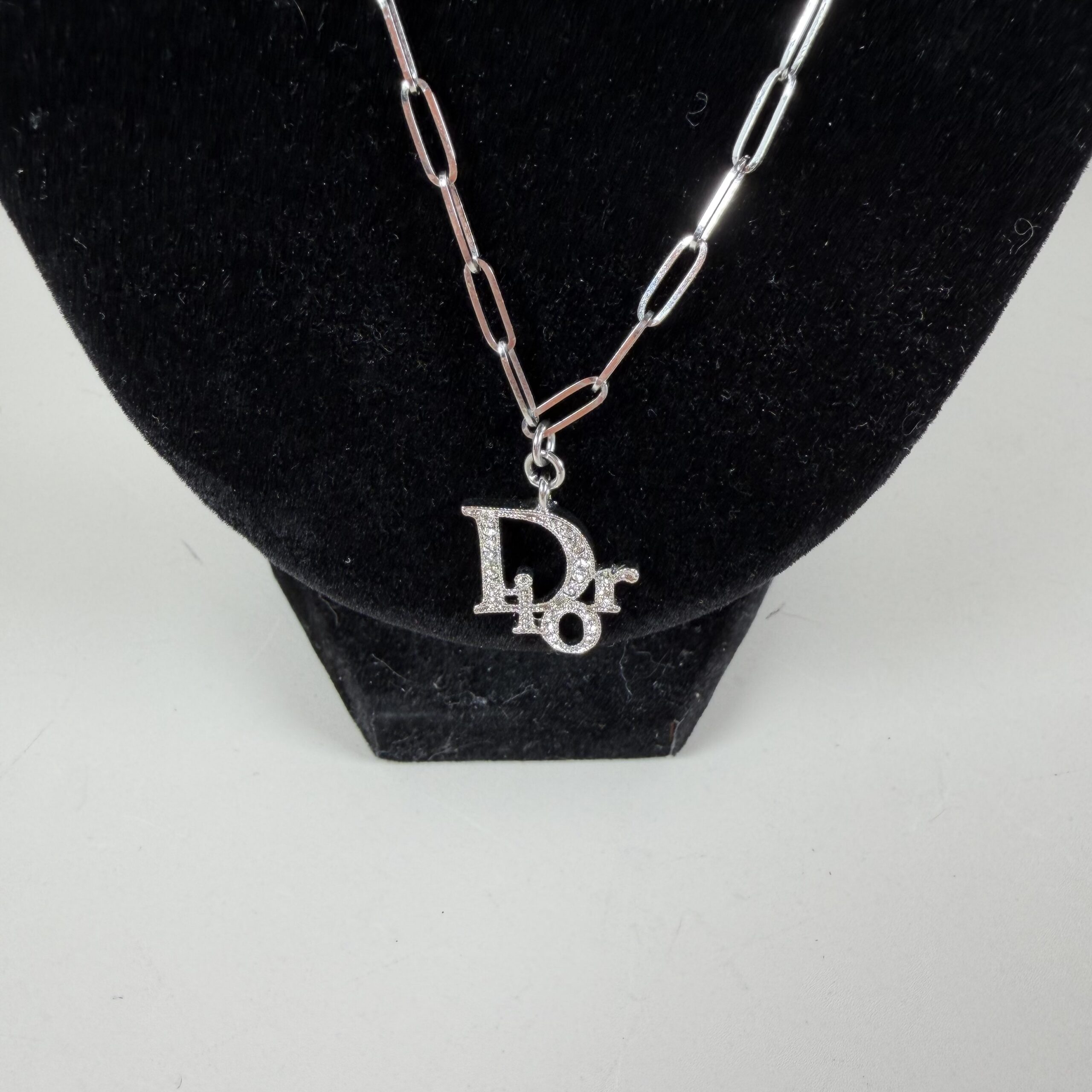 Christian Dior Charm / Multi-pendant necklace with Paperclip chain - Image 2