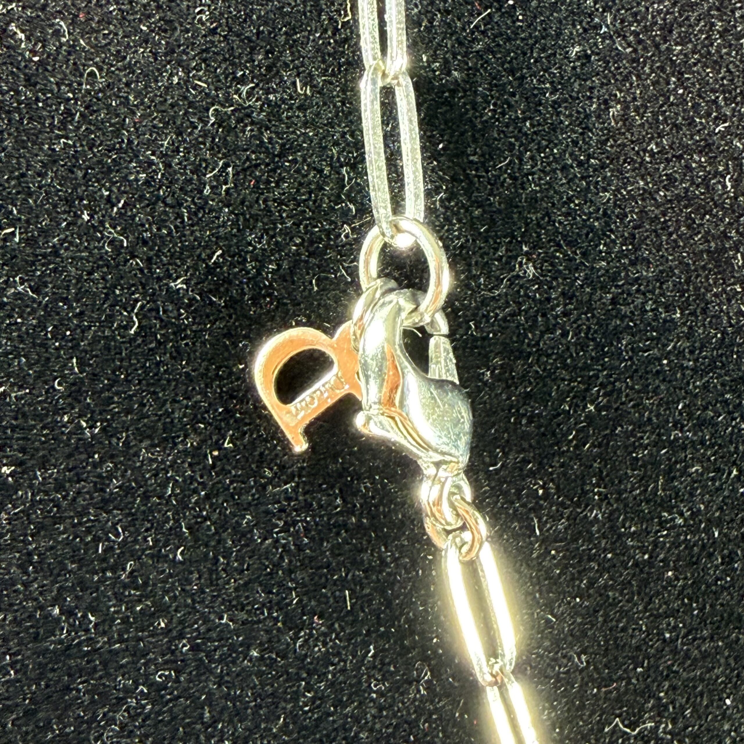 Christian Dior Charm / Multi-pendant necklace with Paperclip chain - Image 4