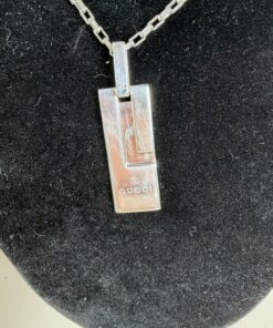 Alternative view of Gucci G-Logo Plate Necklace