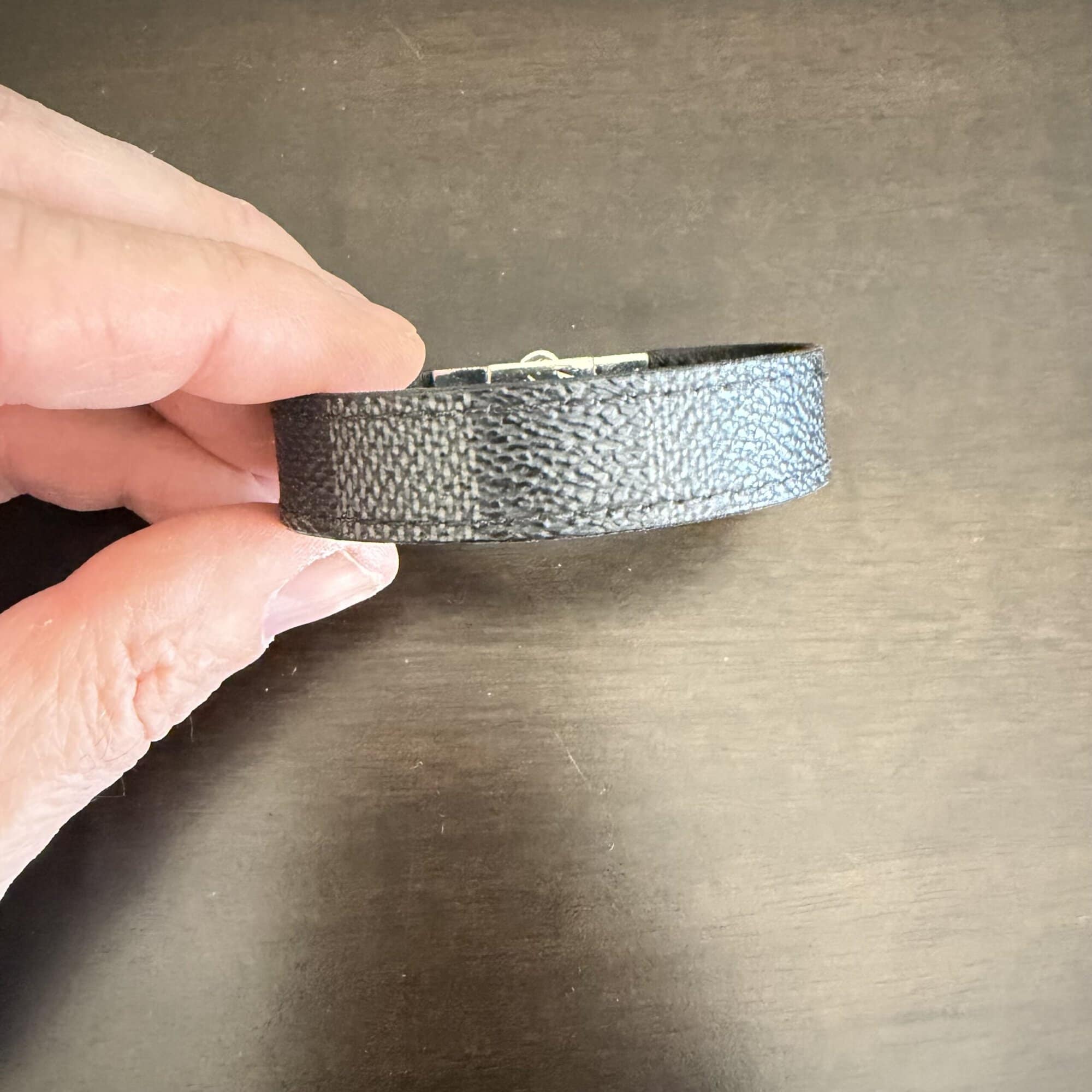 Louis Vuitton Check It Reversible Bracelet Damier graphite/Black - Image 4