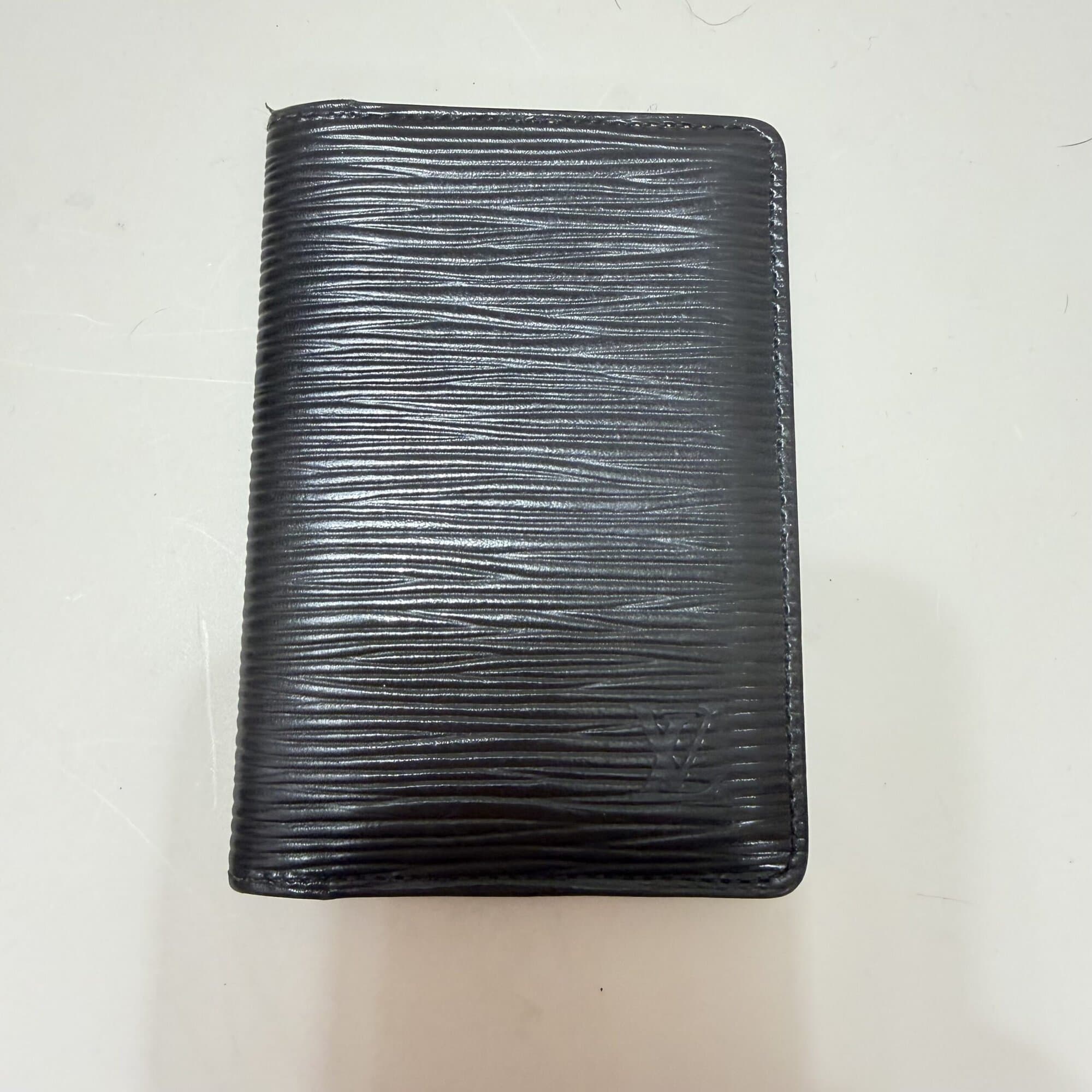 Louis Vuitton Pocket Organizer in signature Black Epi Leather