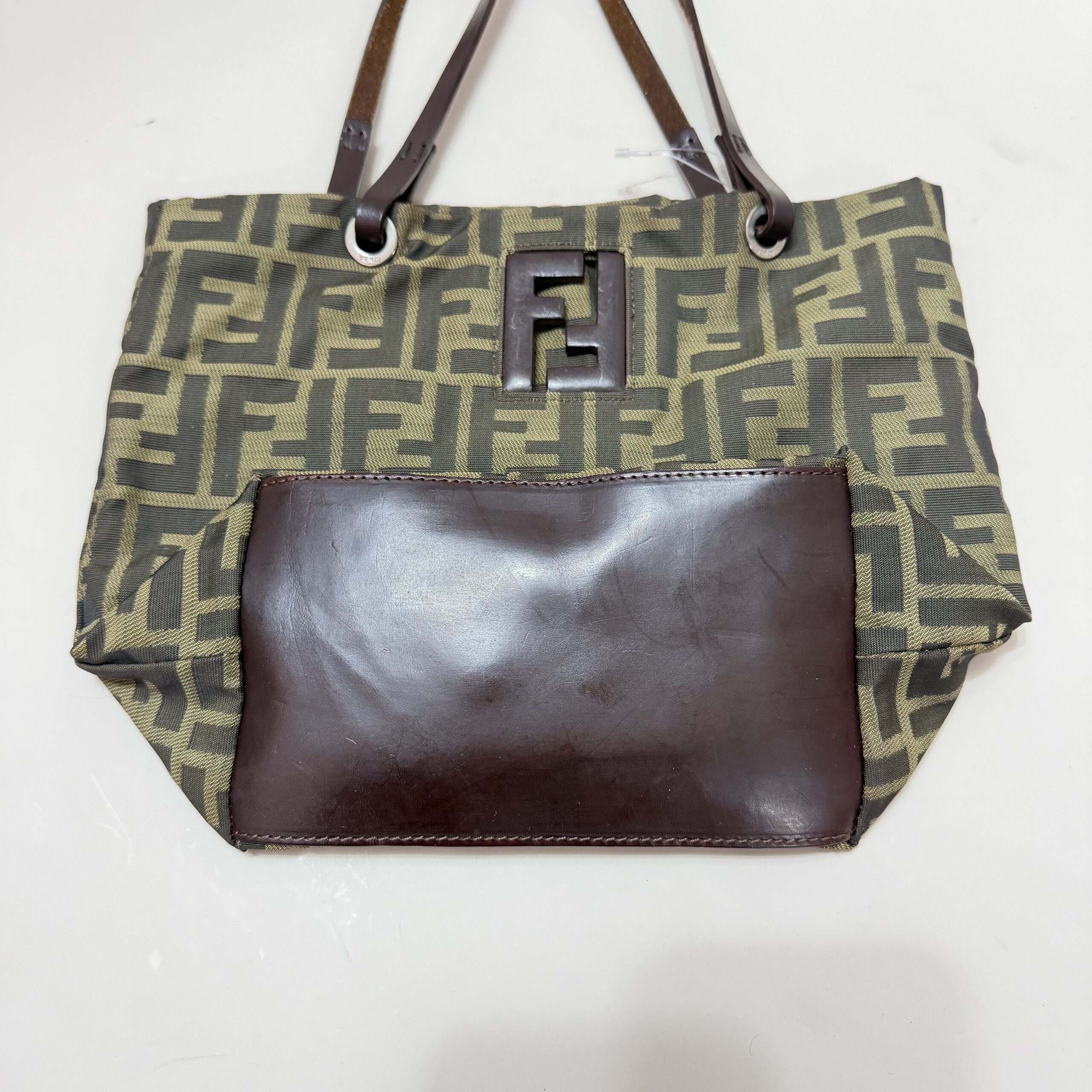 Fendi Zucca Canvas Tote Bag - Image 3