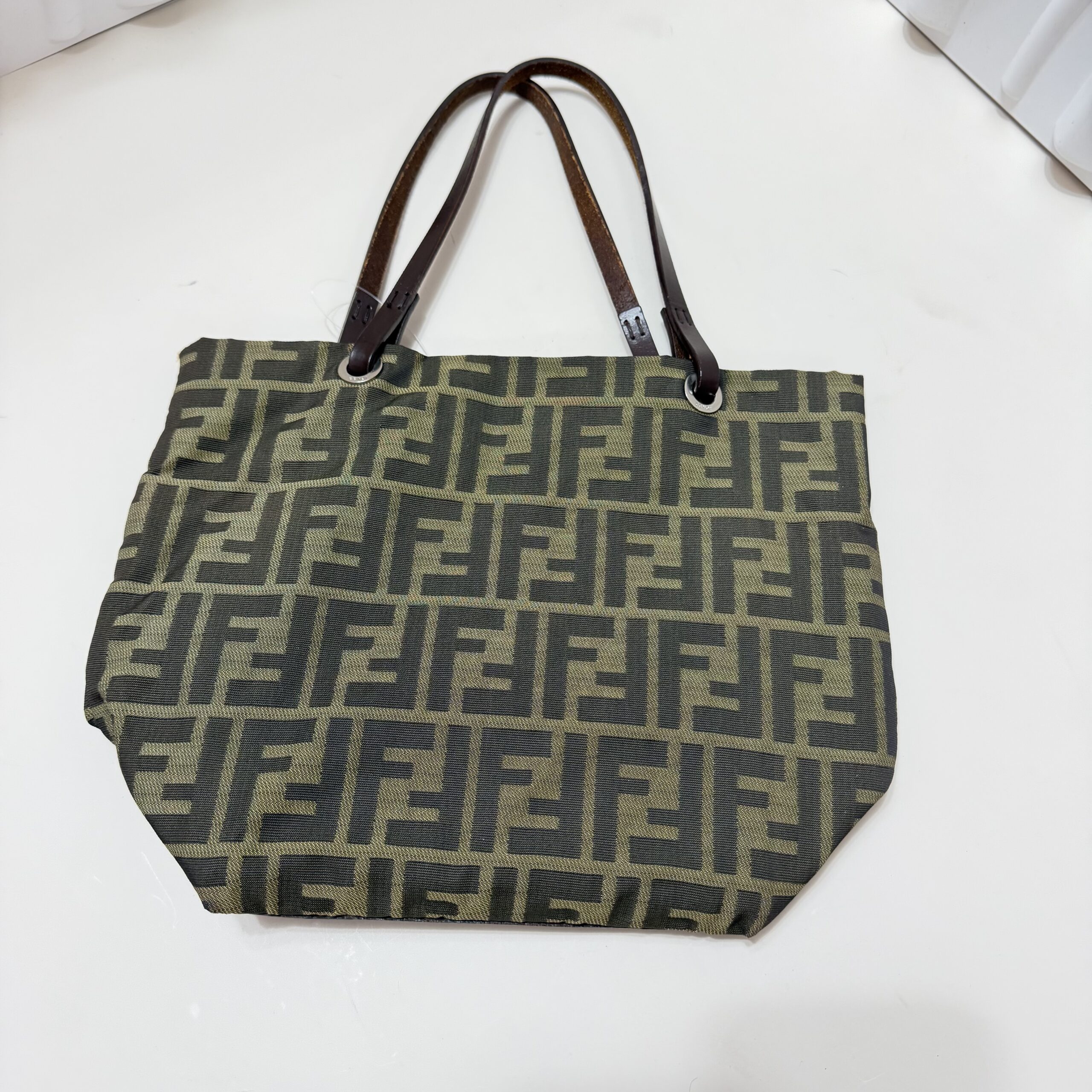 Fendi Zucca Canvas Tote Bag