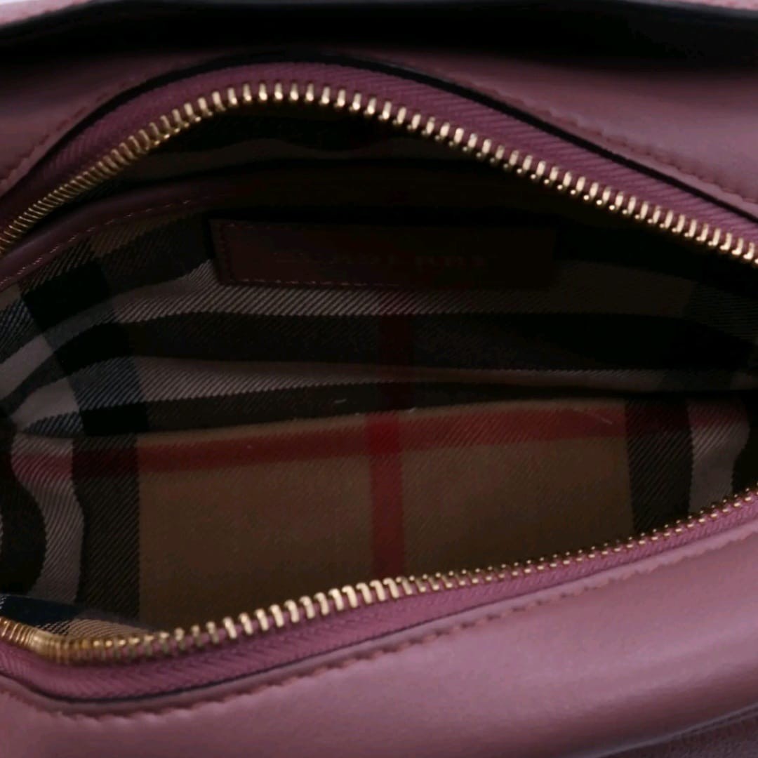 Burberry Small Buckle Crossbody Bag - Dusty Pink - Image 6