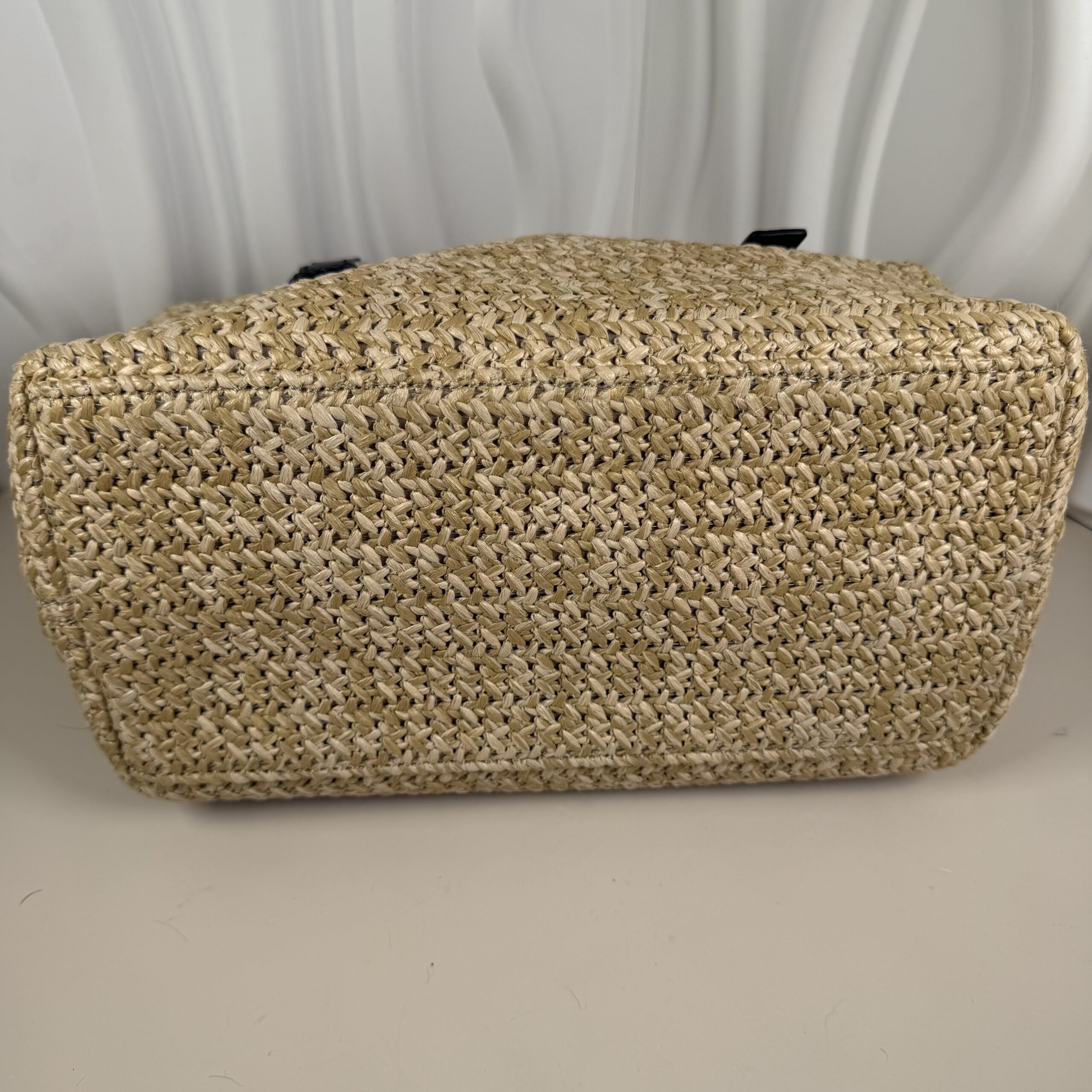 Kate Spade New York Straw & Leather Satchel - Image 6