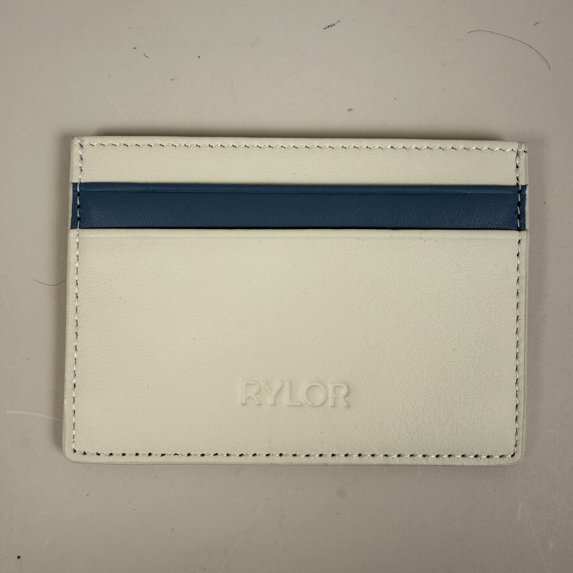Rylor Ivory Heritage Stripe Card Holder