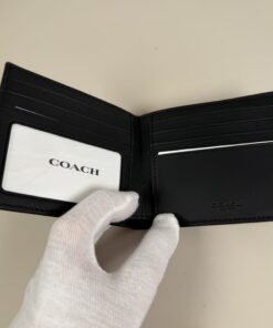 Coach Signature Canvas Billfold Wallet - Image 6