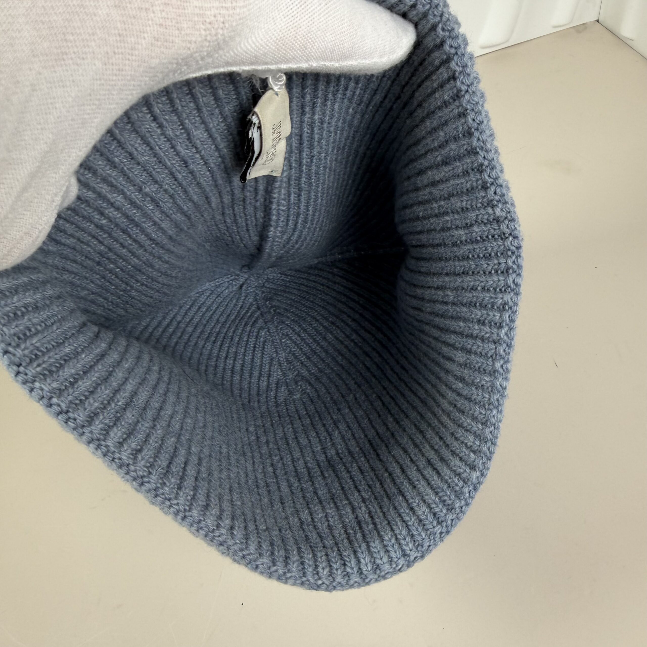 Jimmy Choo Domi Beanie in Dusk Blue - Image 4