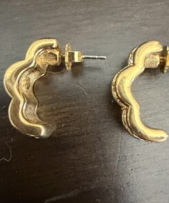 Swarovski crystal half-hoop earrings. - Image 4