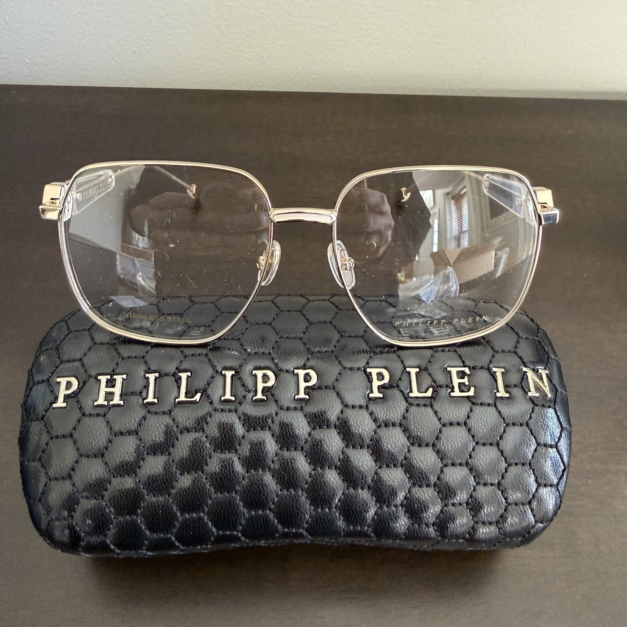 Philipp Plein Plein Queen VPP126S Rose Gold Size 57/16/140 Eyeglasses - Image 2