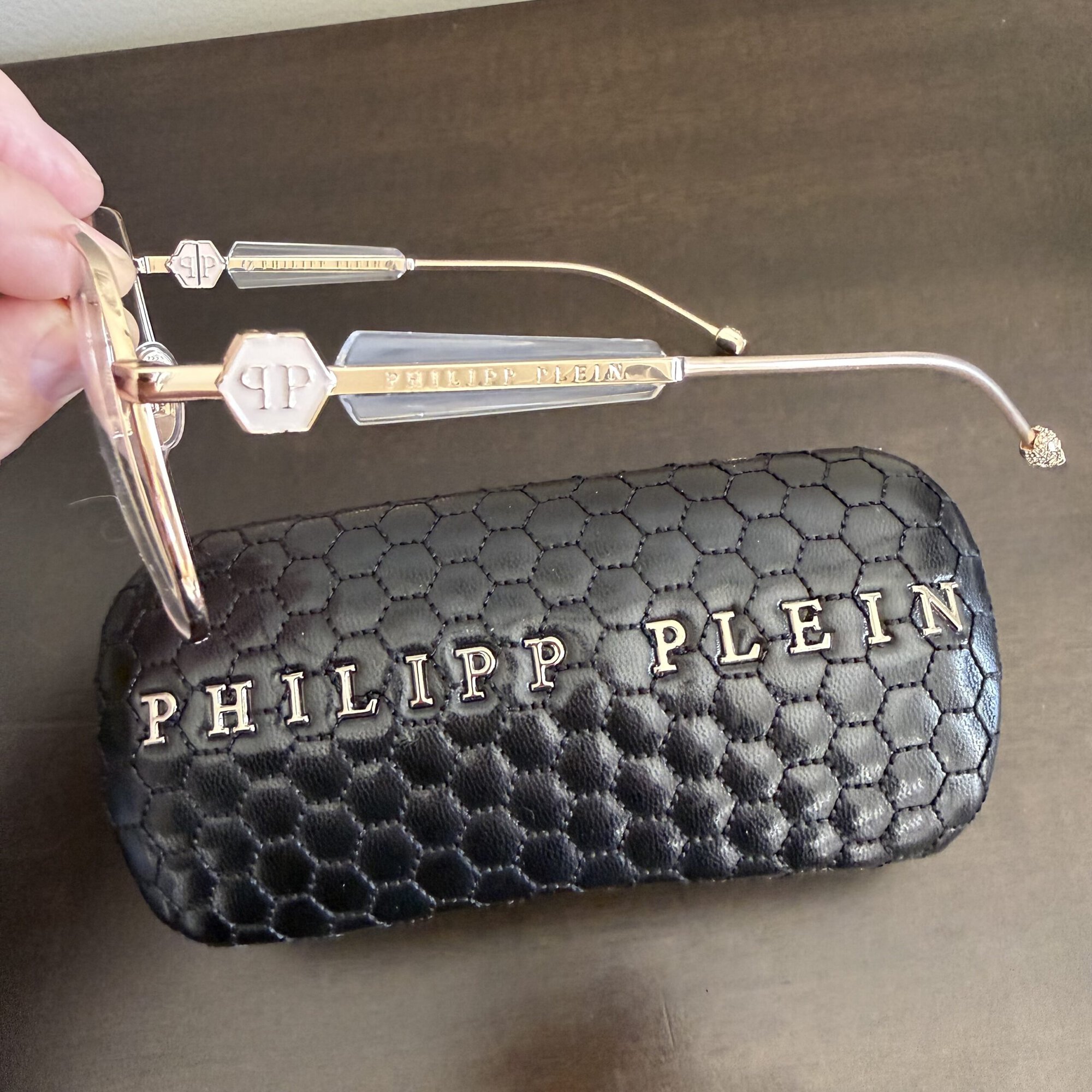 Philipp Plein Plein Queen VPP126S Rose Gold Size 57/16/140 Eyeglasses - Image 3