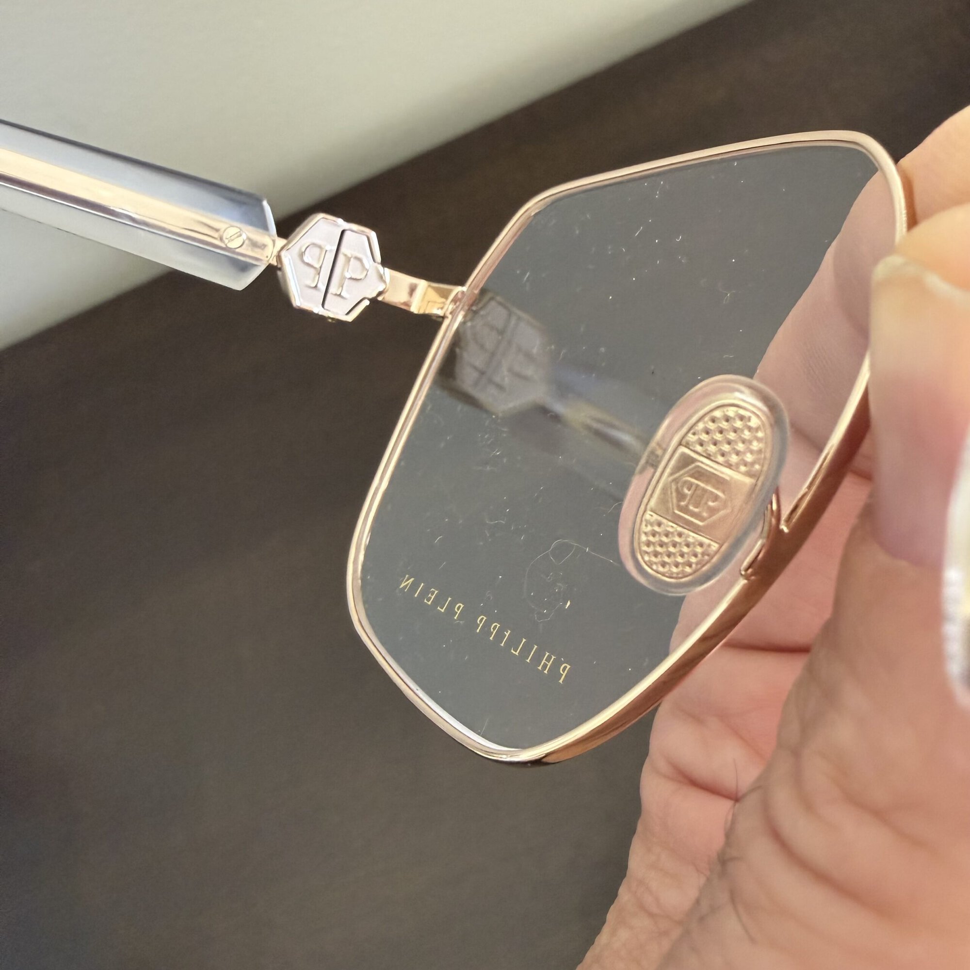 Philipp Plein Plein Queen VPP126S Rose Gold Size 57/16/140 Eyeglasses - Image 4