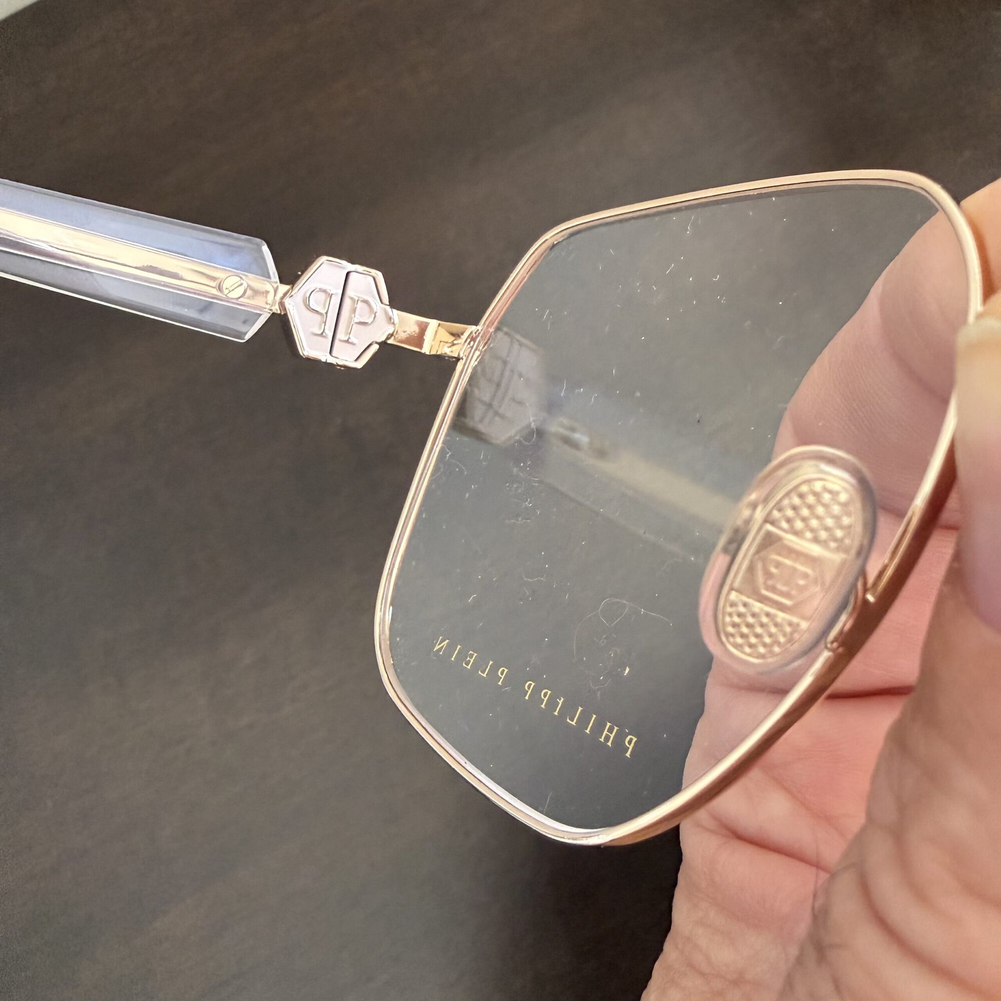 Philipp Plein Plein Queen VPP126S Rose Gold Size 57/16/140 Eyeglasses - Image 5