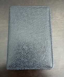 Louis Vuitton Pocket Organizer in black Taiga leather