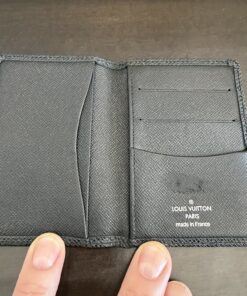 Louis Vuitton Pocket Organizer in black Taiga leather - Image 3