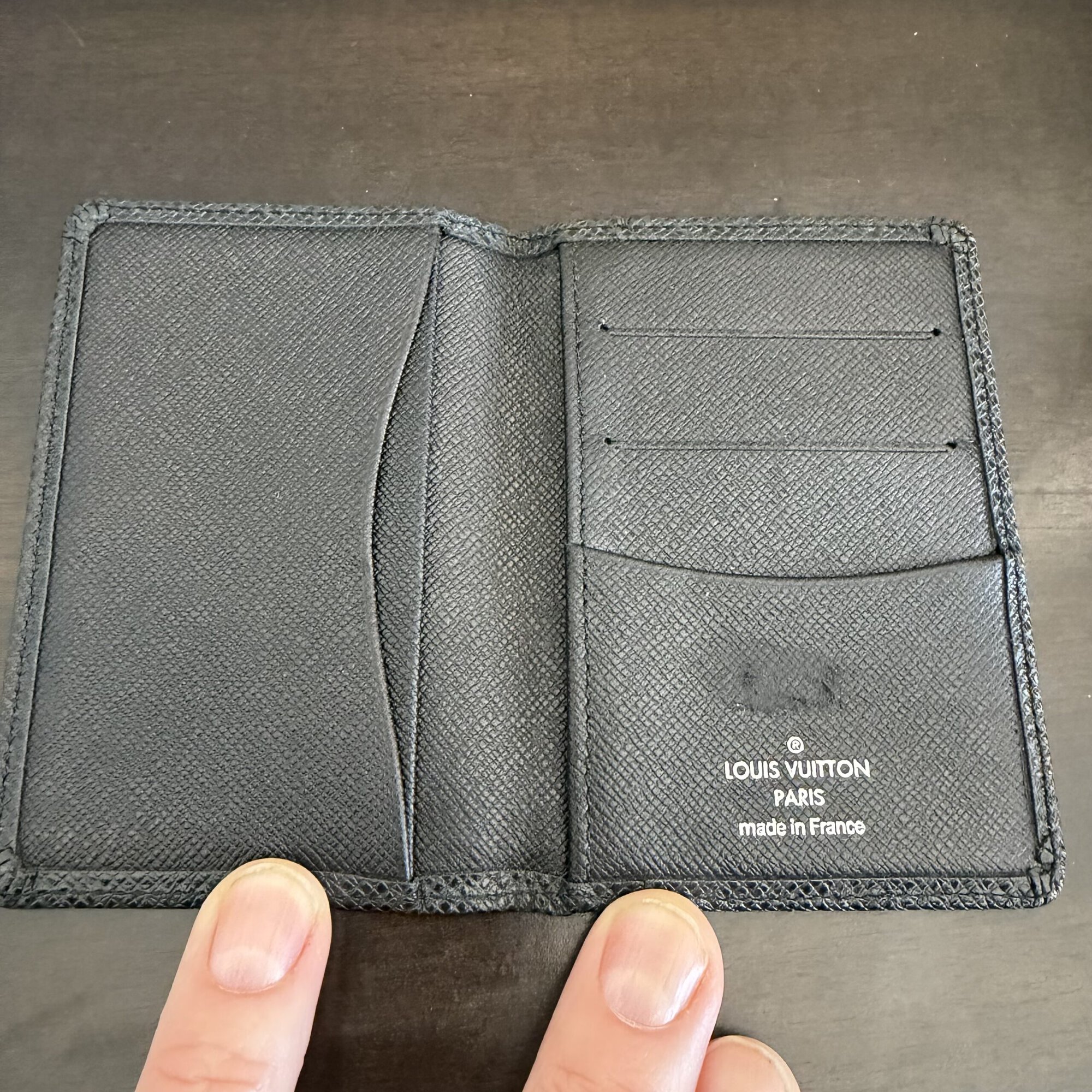 Louis Vuitton Pocket Organizer in black Taiga leather - Image 3