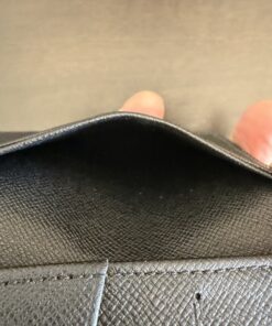 Louis Vuitton Pocket Organizer in black Taiga leather - Image 4