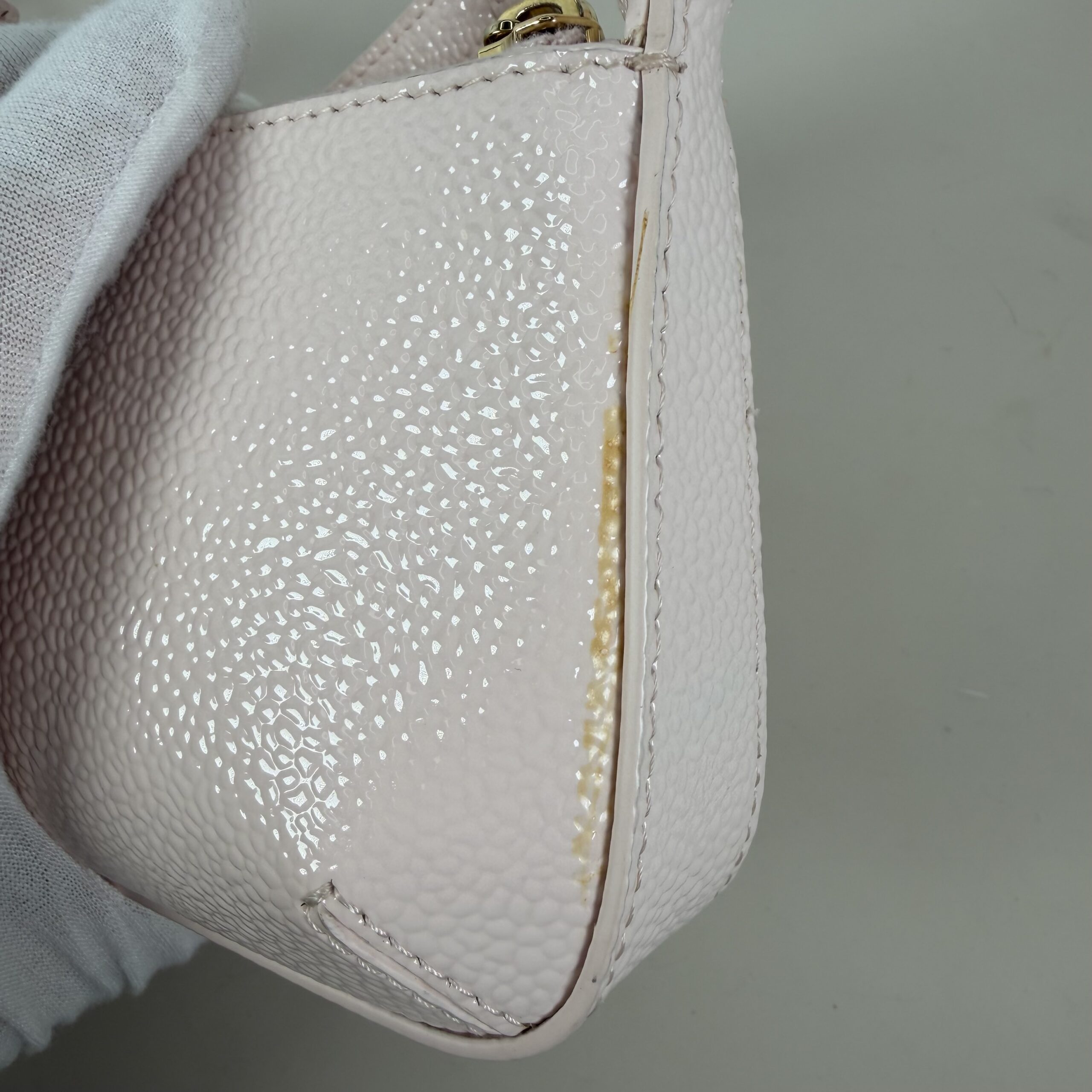 Giorgio Armani Milano Mini Shoulder Bag Made in Italy Palmellato Leather - Image 7