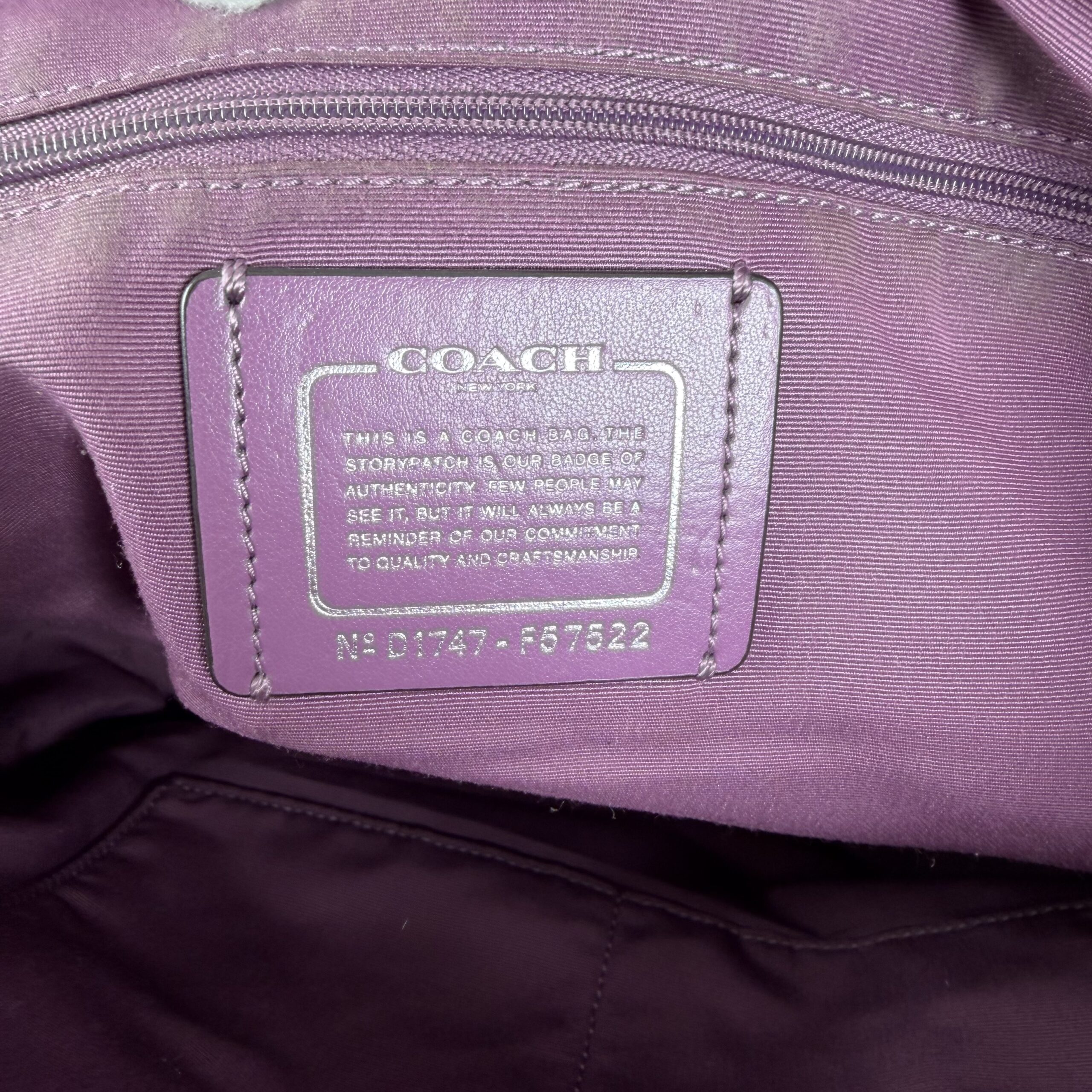 Coach City Zip Tote in Regal Purple - Image 7