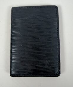 Louis Vuitton Pocket Organizer Wallet in Black Epi Leather